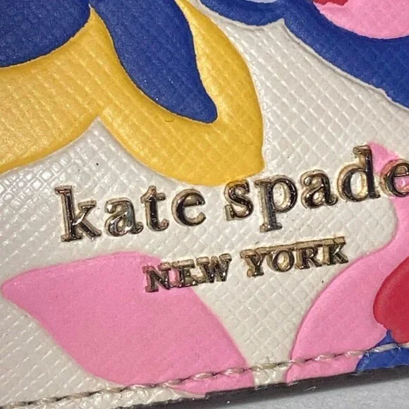 kate spade Spencer Summer Flower Embossed Cardholder with COA - Picture 7 of 9